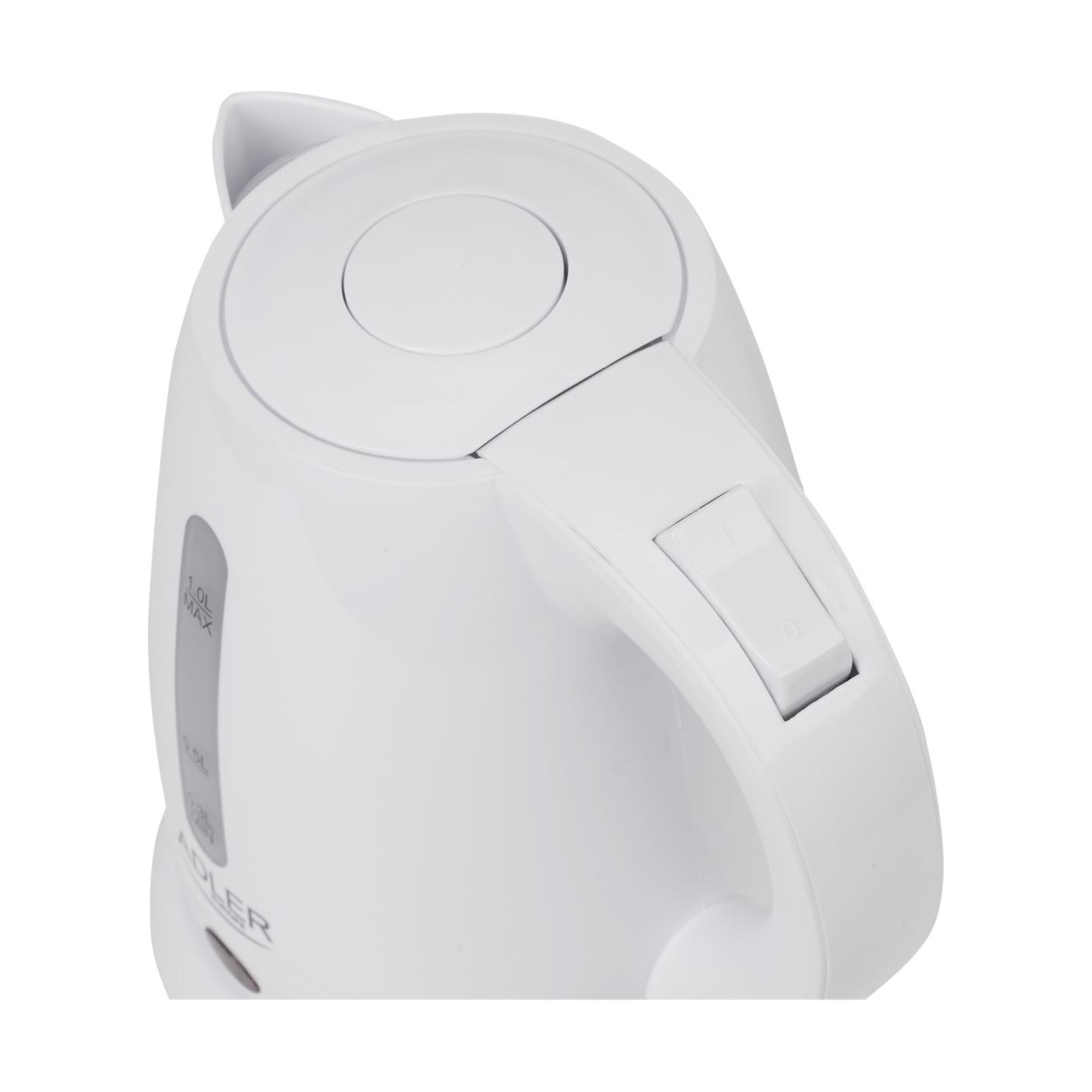 Adler | Kettle | AD 1272 | Electric | 1600 W | 1 L | Stainless steel/Polypropylene | 360° rotational base | White