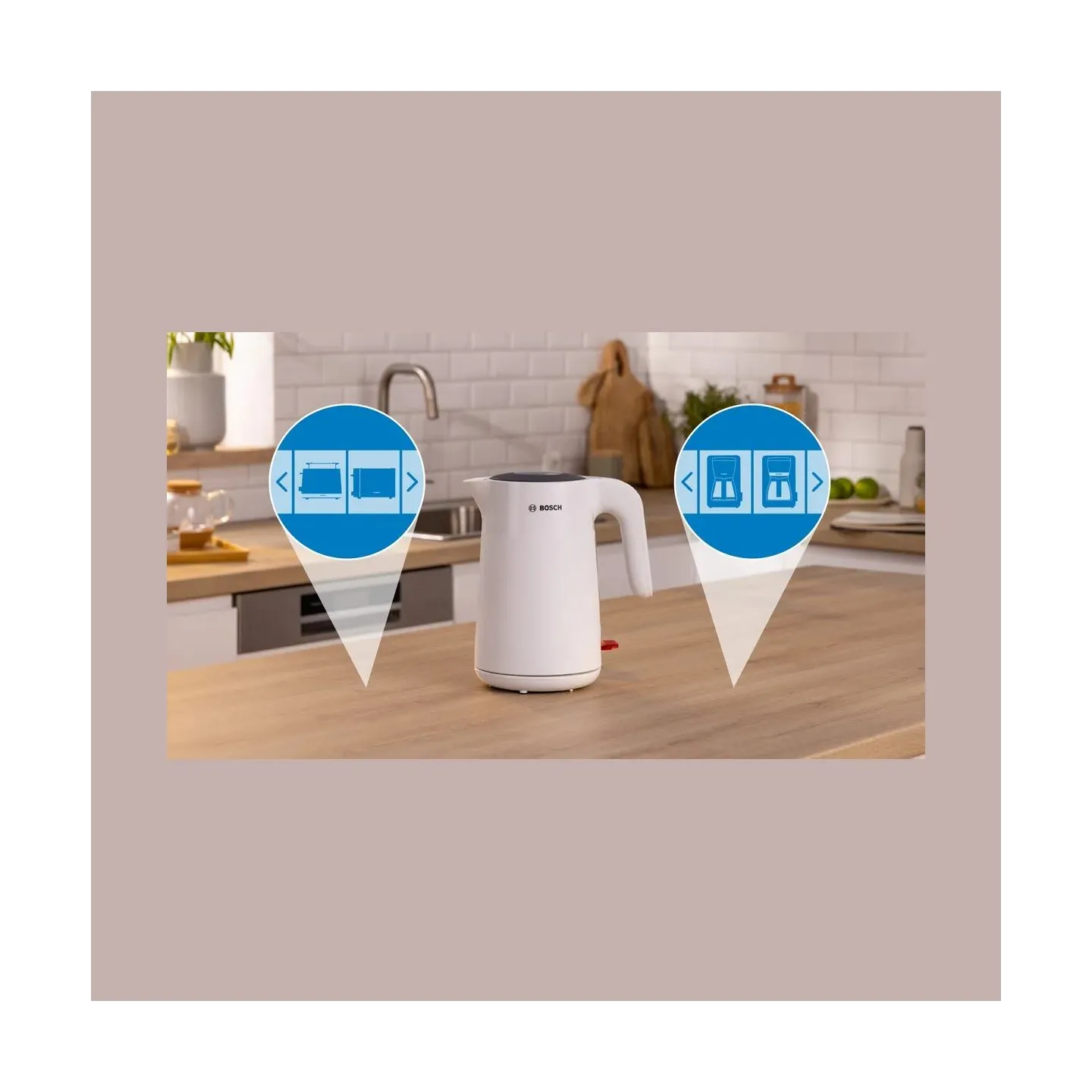 Bosch Kettle | TWK2M161 MyMoment | Electric | 2400 W | 1.7 L | Plastic | 360° rotational base | White