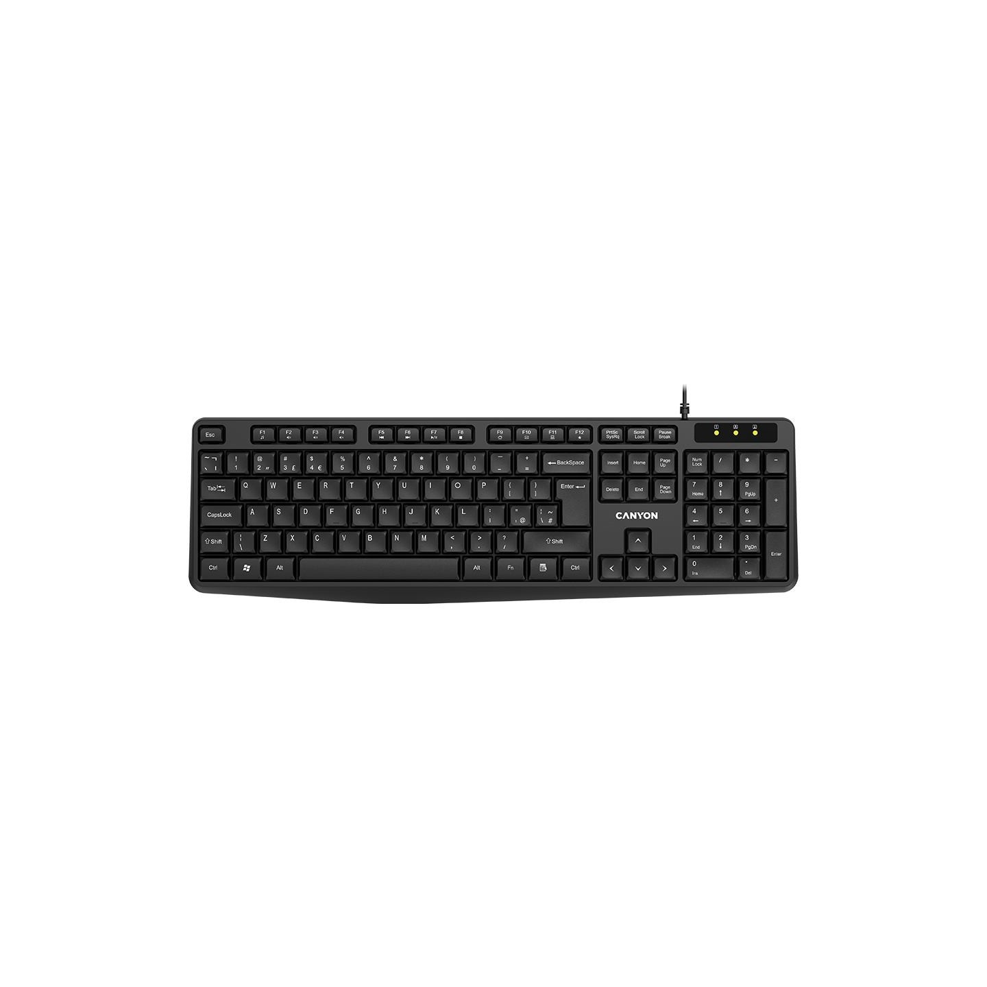 Canyon keyboard KB-1 UK Wired Black
