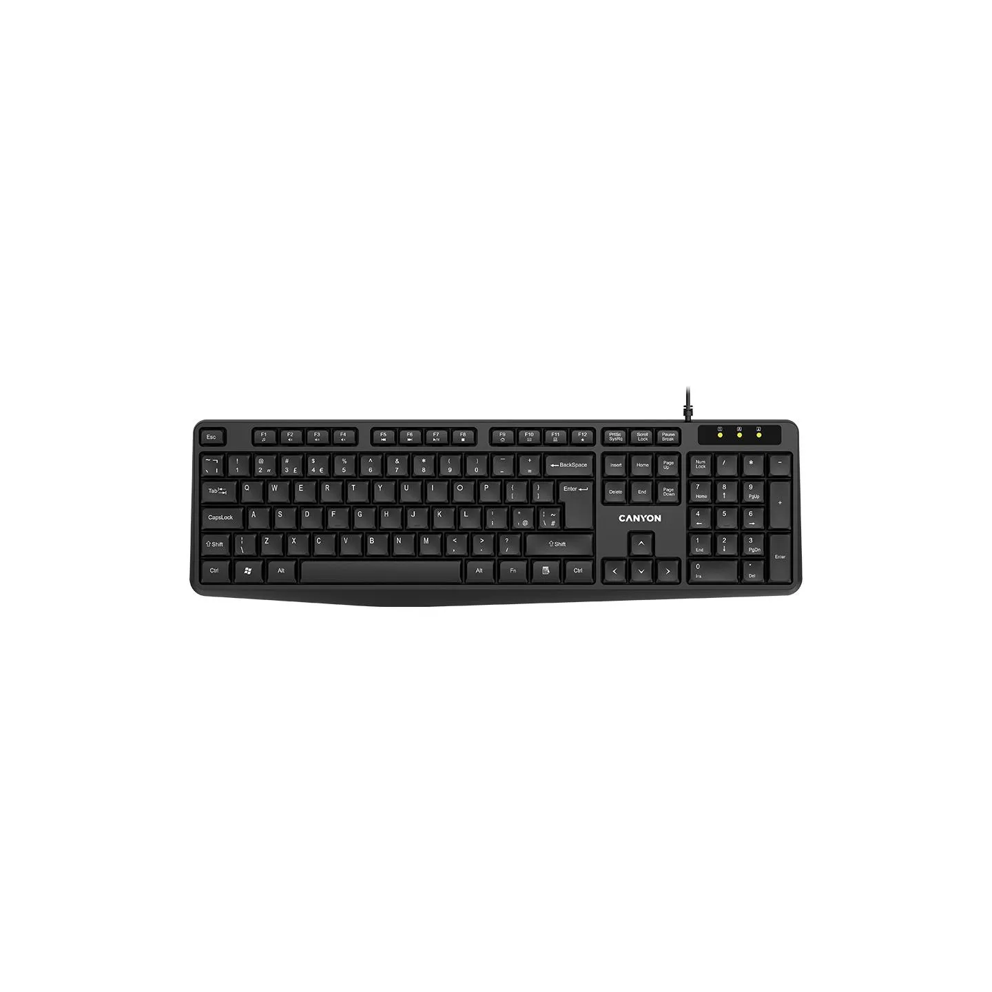 Canyon keyboard KB-1 UK Wired Black