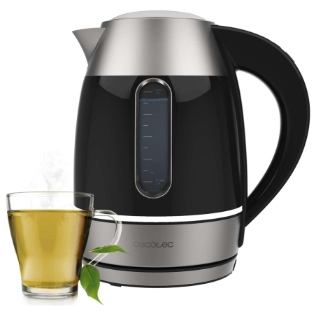 Cecotec Kettle | Thermosense 400 VisionLight | Electric | 2200 W | 1.7 L | Stainless steel | 360° rotational base | Black/Stainl