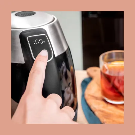 Cecotec Kettle | Thermosense 400 VisionLight | Electric | 2200 W | 1.7 L | Stainless steel | 360° rotational base | Black/Stainl