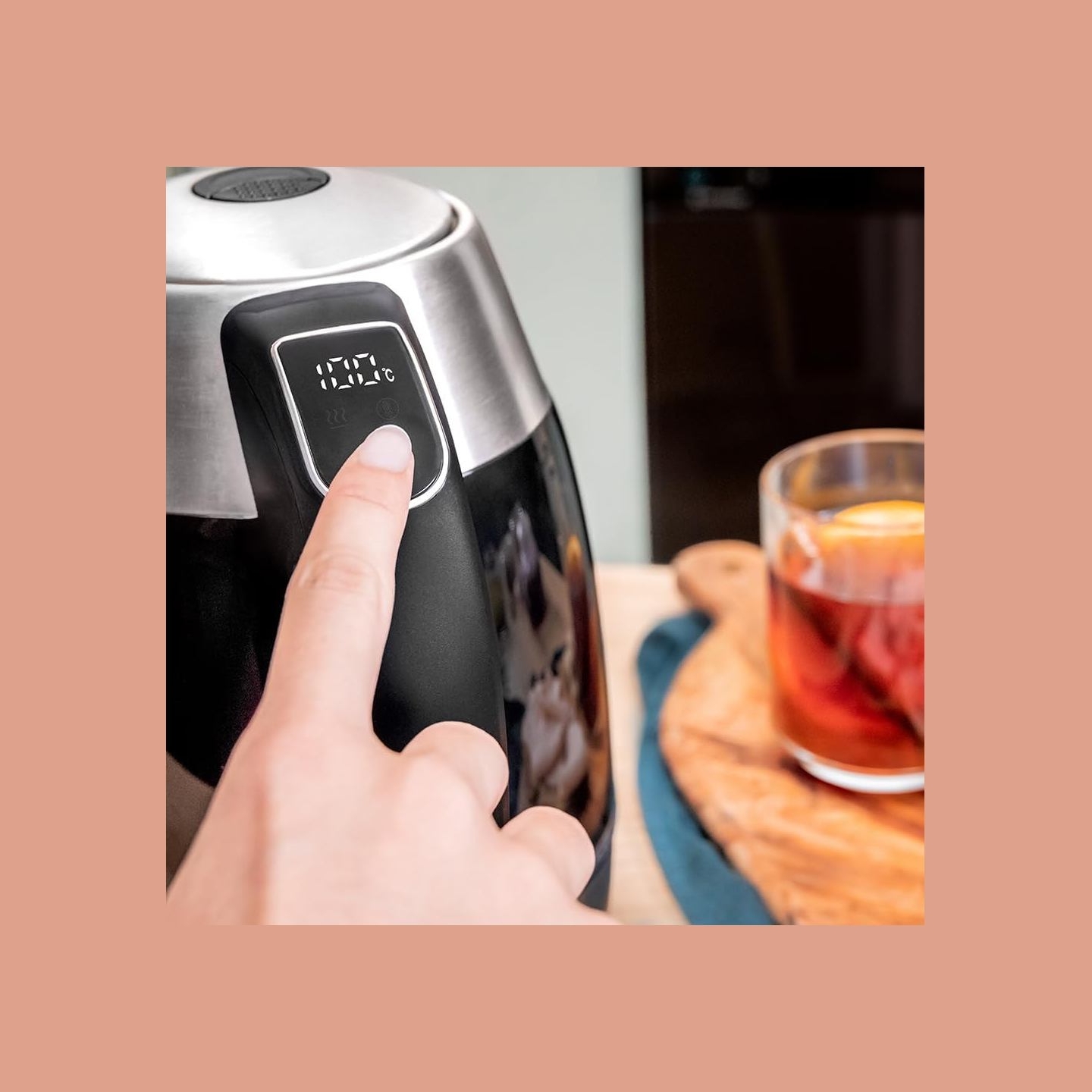 Cecotec Kettle | Thermosense 400 VisionLight | Electric | 2200 W | 1.7 L | Stainless steel | 360° rotational base | Black/Stainl