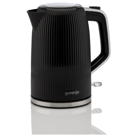 Gorenje K17DPB | Kettle | Electric | 1.7 L | 2200 W | Plastic/Stainless steel | 360° rotational base | Black