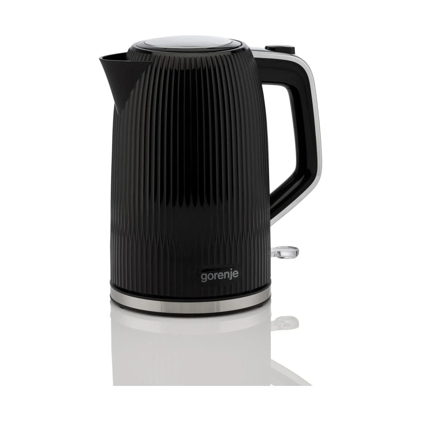 Gorenje K17DPB | Kettle | Electric | 1.7 L | 2200 W | Plastic/Stainless steel | 360° rotational base | Black
