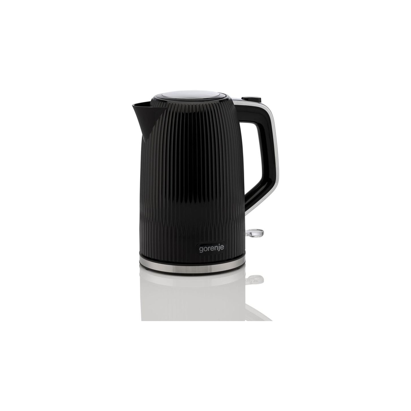 Gorenje K17DPB | Kettle | Electric | 1.7 L | 2200 W | Plastic/Stainless steel | 360° rotational base | Black
