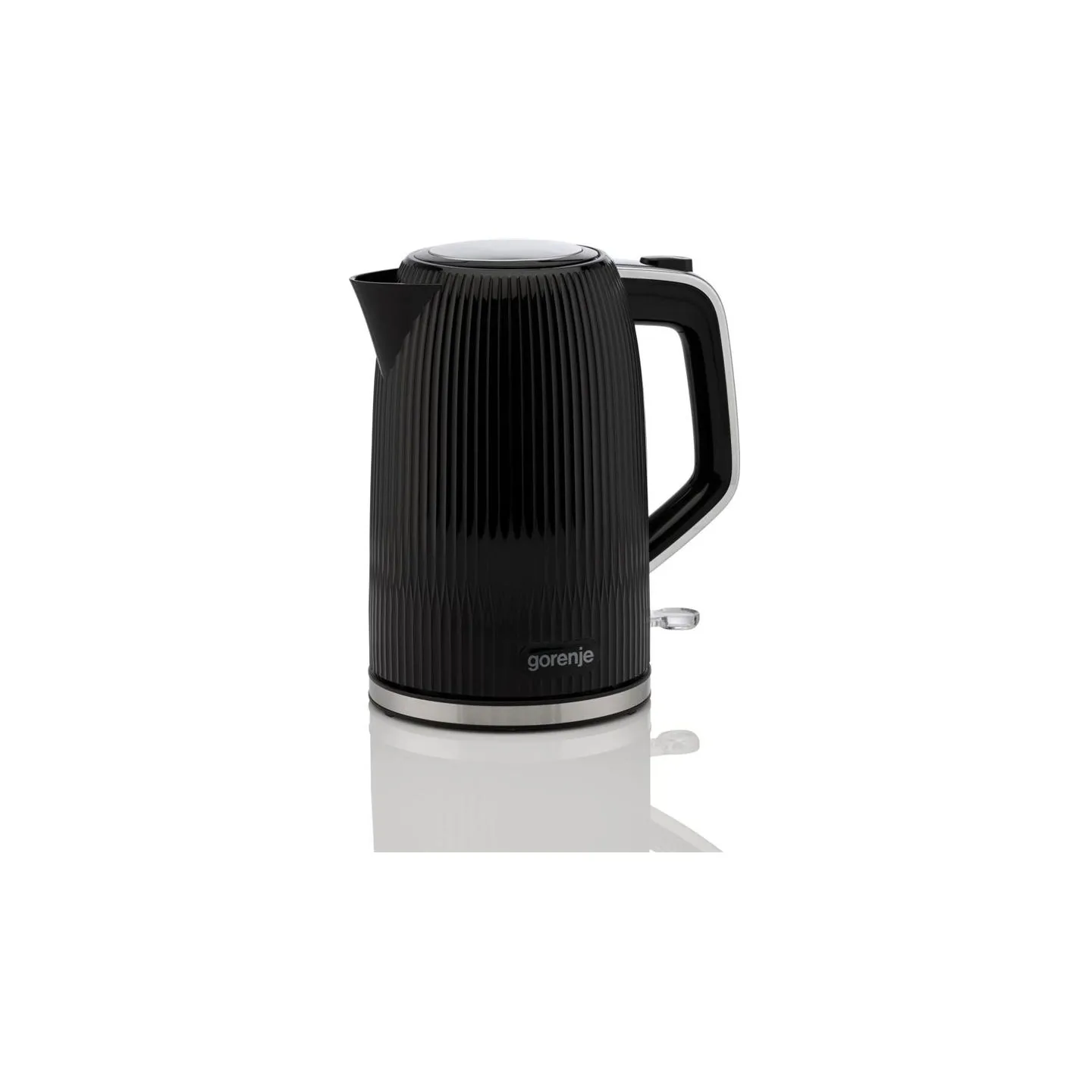Gorenje K17DPB | Kettle | Electric | 1.7 L | 2200 W | Plastic/Stainless steel | 360° rotational base | Black