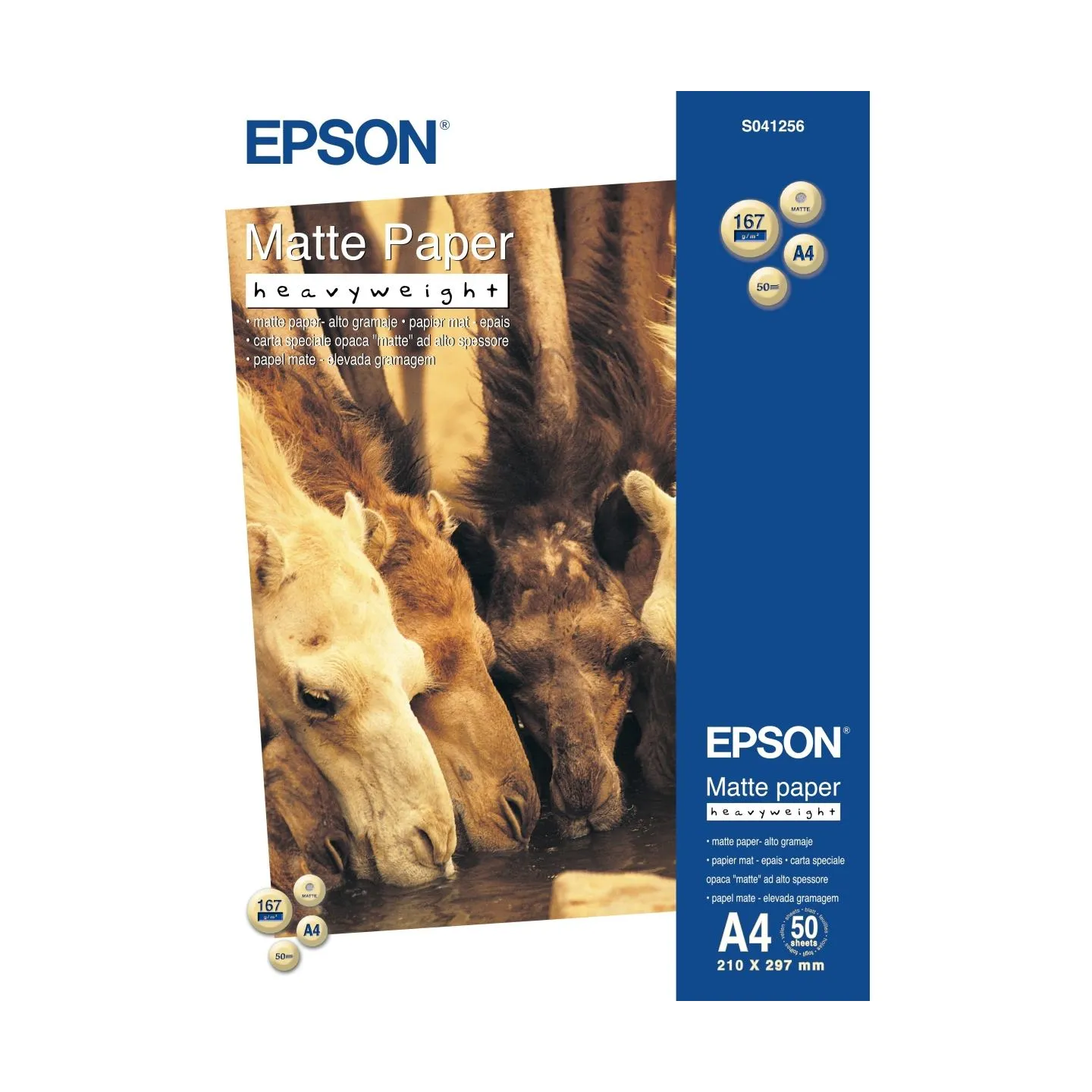 Epson Matte Paper Heavy Weight, DIN A4, 167g/mÂ², 50 Sheets