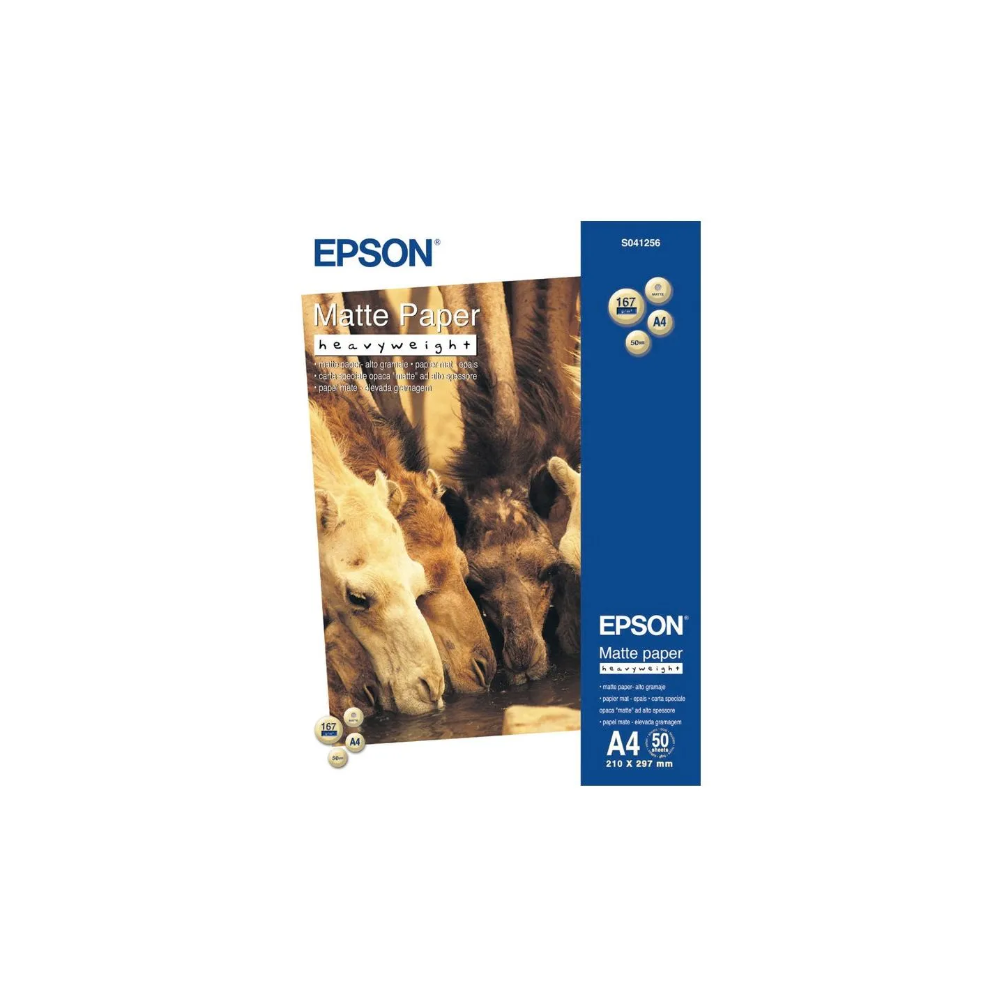 Epson Matte Paper Heavy Weight, DIN A4, 167g/mÂ², 50 Sheets