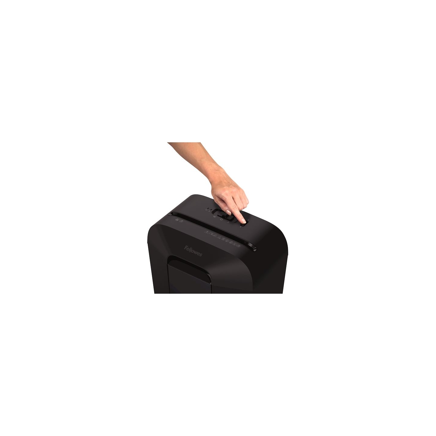 Fellowes Cross-Cut | LX45 | Black | Paper shredding | Credit cards shredding | Traditional