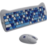 Canyon HSET-W6 EN Keyboard+Mouse Kitty Edition AAA+АА Wireless Blue