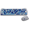 Canyon HSET-W6 EN Keyboard+Mouse Kitty Edition AAA+АА Wireless Blue