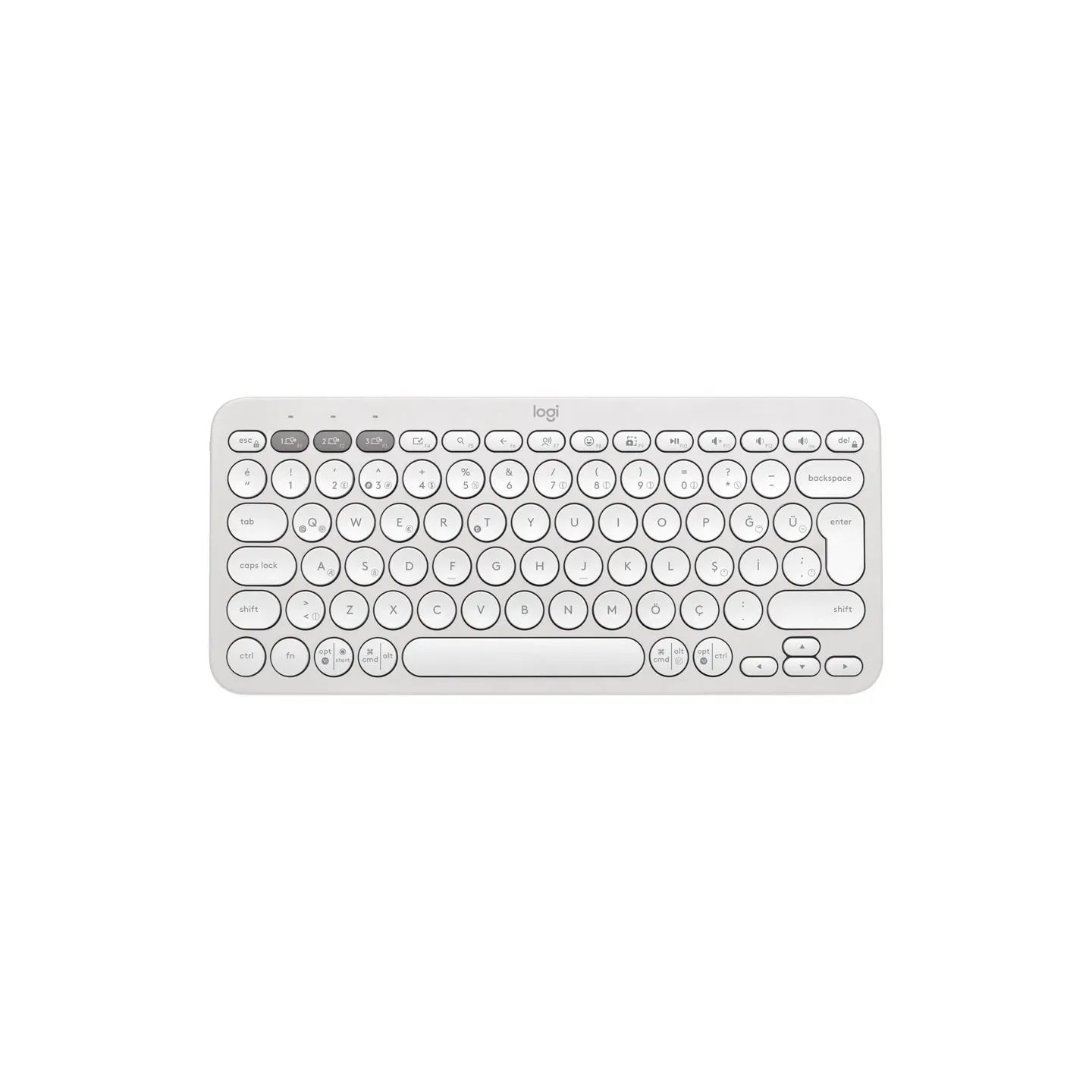 Logitech K380S Bluetooth Keyboard - TONAL WHITE - NORDIC