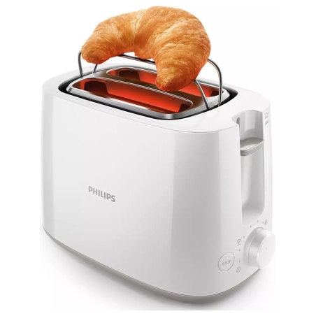 Philips | Toaster | HD2581/00 Daily Collection | Power  760-900 W | Number of slots 2 | Housing material Plastic | White