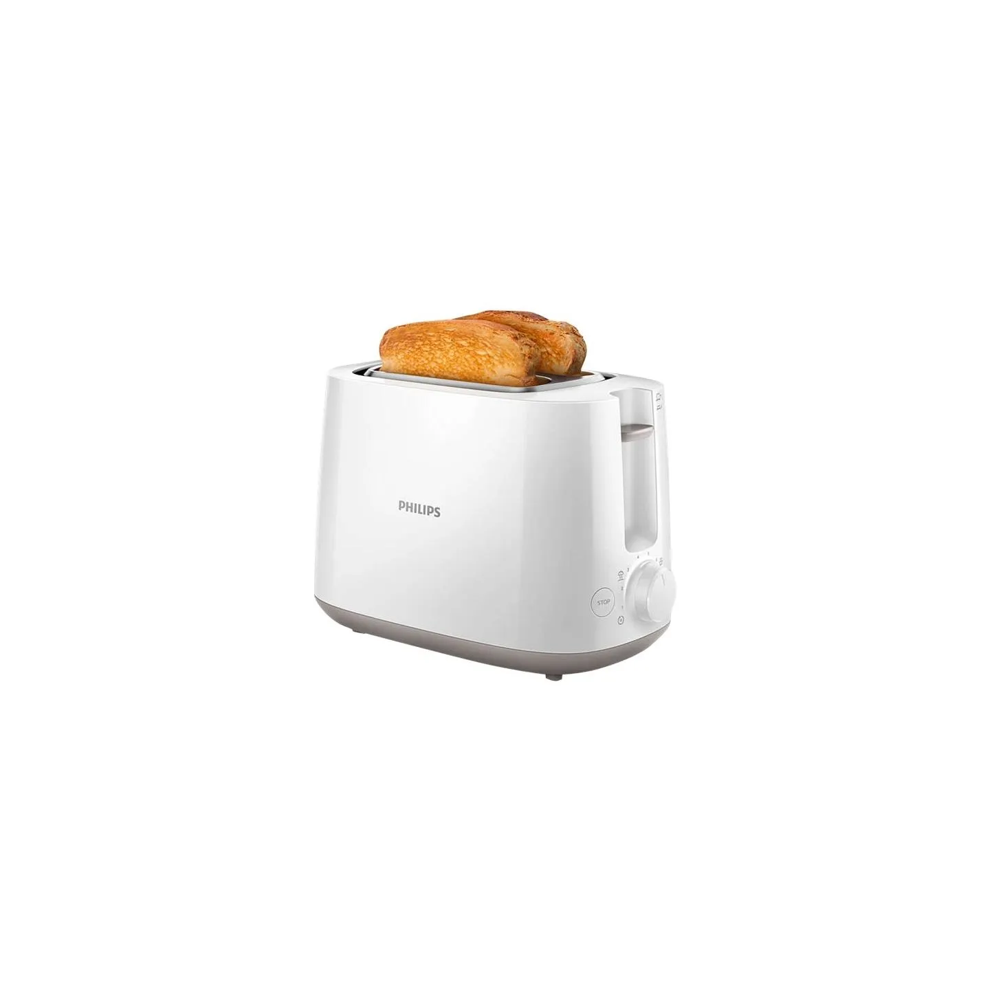 Philips | Toaster | HD2581/00 Daily Collection | Power  760-900 W | Number of slots 2 | Housing material Plastic | White