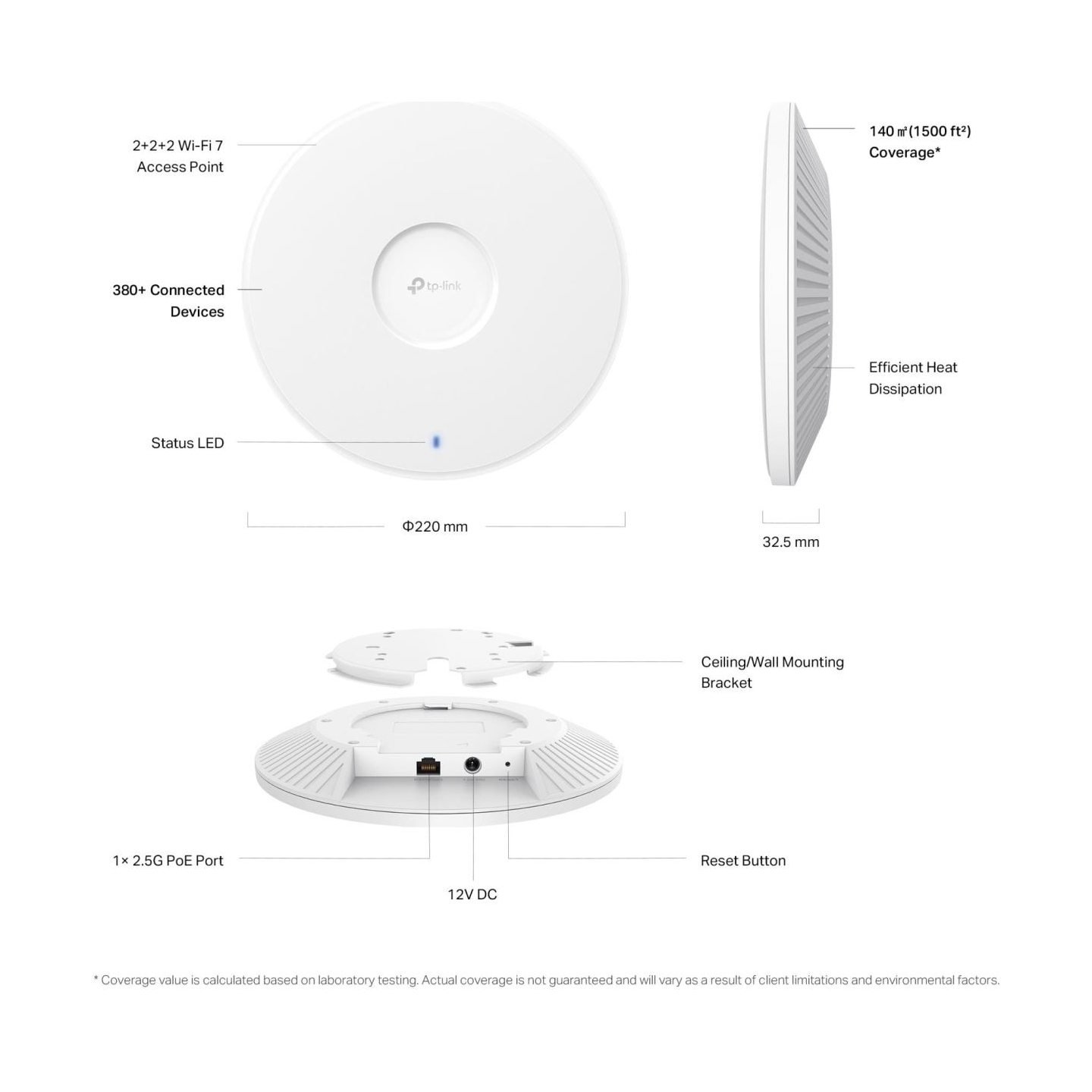 Tp-Link Omada BE9300 Ceiling Mount AP