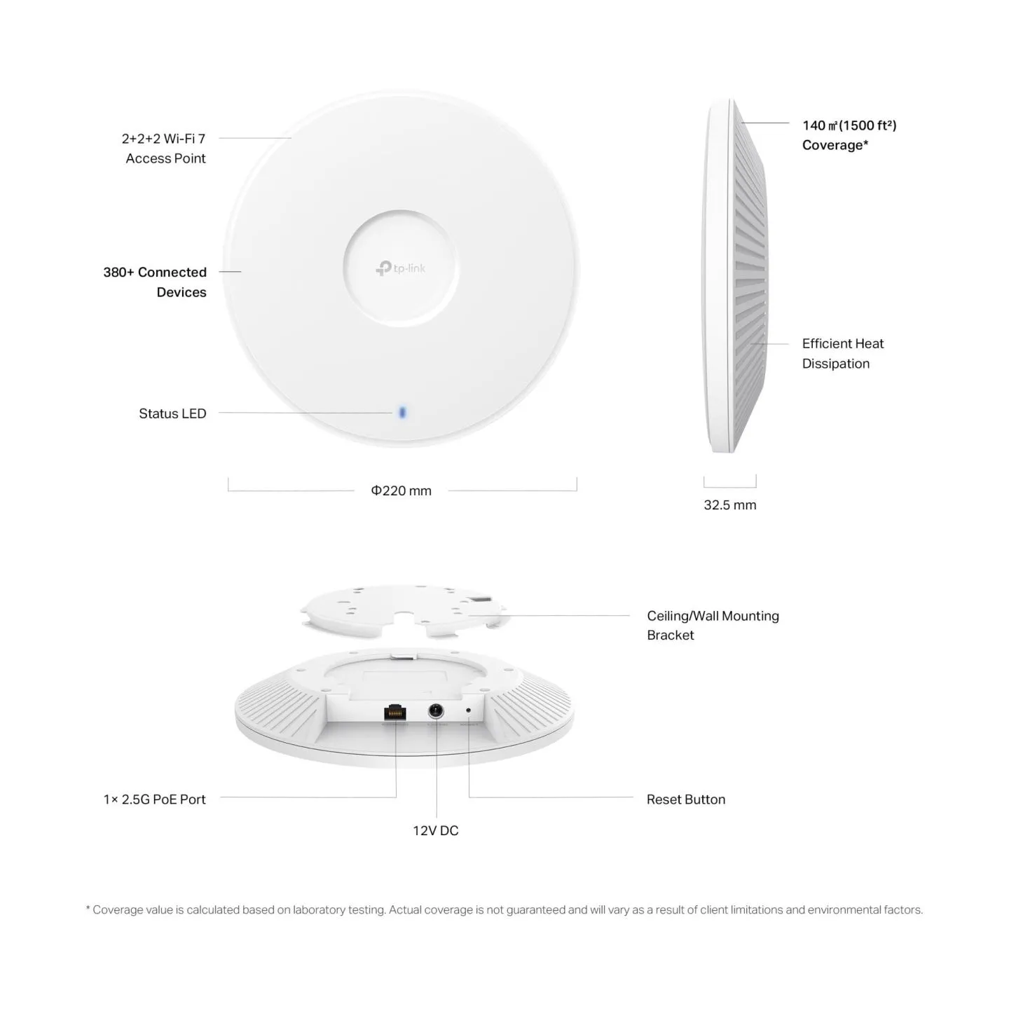Tp-Link Omada BE9300 Ceiling Mount AP