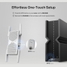 Tp-Link BE6500 Dual-Band Wi-Fi 7 Range Extender | RE405BE | 2.4 GHz, 5 GHz | 802.11ax | 688/5764 Mbit/s | Ethernet LAN (RJ-45) p