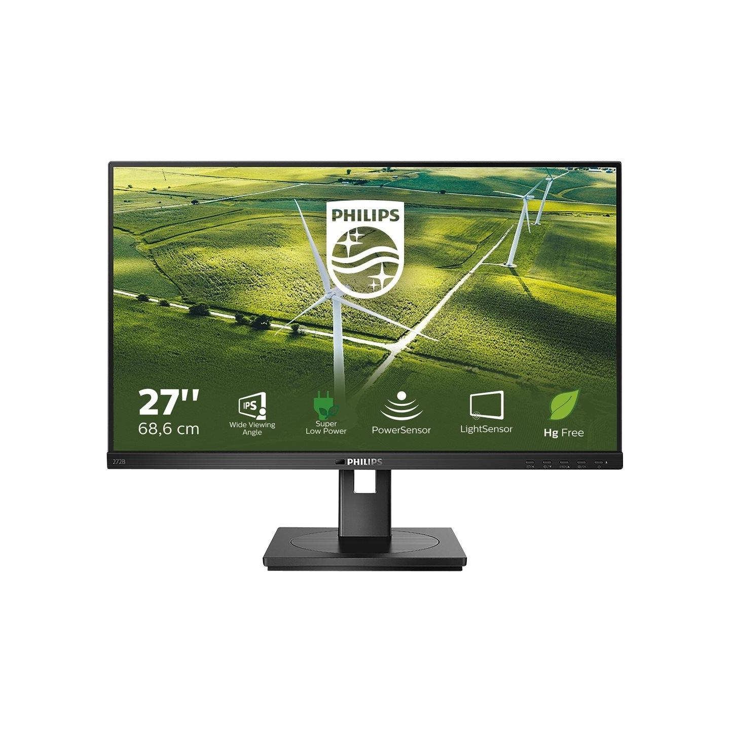 Philips | 272B1G/00 | 27 " | IPS | 16:9 | 75 Hz | 4 ms | 1920 x 1080 pixels | 250 cd/m² | HDMI ports quantity 1 | Black