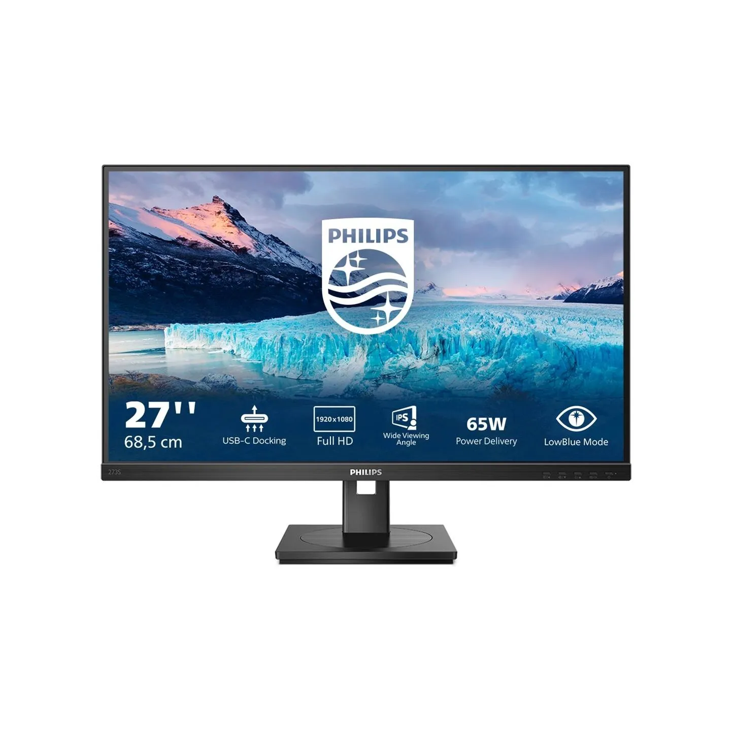 Philips | LCD Monitor | 273S1/00 | 27 " | IPS | FHD | 16:9 | 75 Hz | 4 ms | 1920 x 1080 | 300 cd/m² | HDMI ports quantity 1