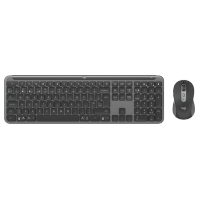 Logitech Signature Slim Wireless Keyboard and Mouse Combo MK950 - GRAPHITE - PAN - 2.4GHZ/BT - NORDIC-613