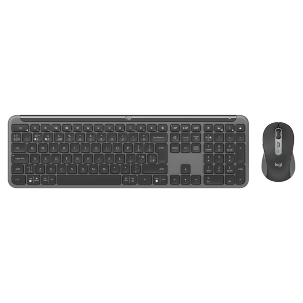 Logitech Signature Slim Wireless Keyboard and Mouse Combo MK950 - GRAPHITE - PAN - 2.4GHZ/BT - NORDIC-613