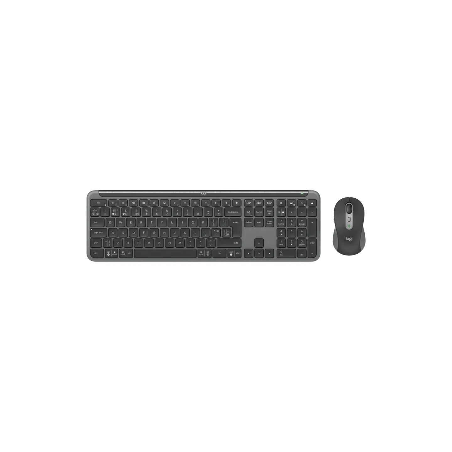 Logitech Signature Slim Wireless Keyboard and Mouse Combo MK950 - GRAPHITE - PAN - 2.4GHZ/BT - NORDIC-613