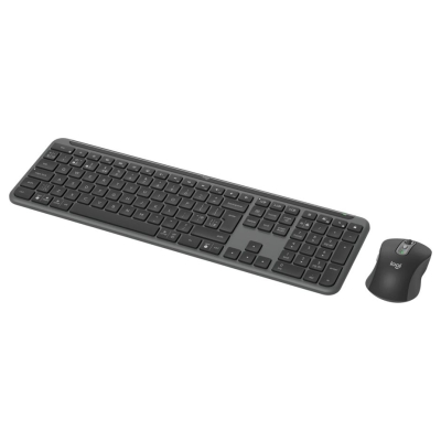 Logitech Signature Slim Wireless Keyboard and Mouse Combo MK950 - GRAPHITE - PAN - 2.4GHZ/BT - NORDIC-613