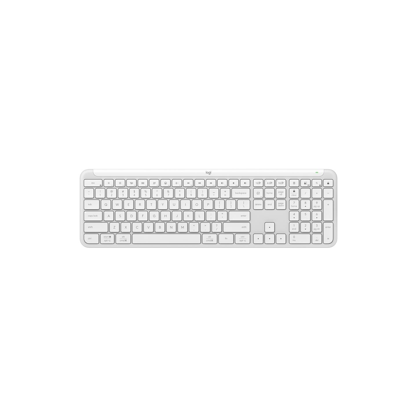 Logitech SIGNATURE SLIM WIRELESS KEYBOARD K950 - OFF WHITE - US INT'L - 2.4GHZ/BT - INTNL-973