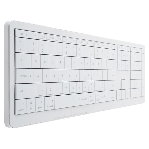Clevetura CLVX 1 Touch-On-Keys AI Wireless Keyboard, ANSI US Mac layout, Scissor Switches, Aluminum Chassis, Interactive RGB, Ma