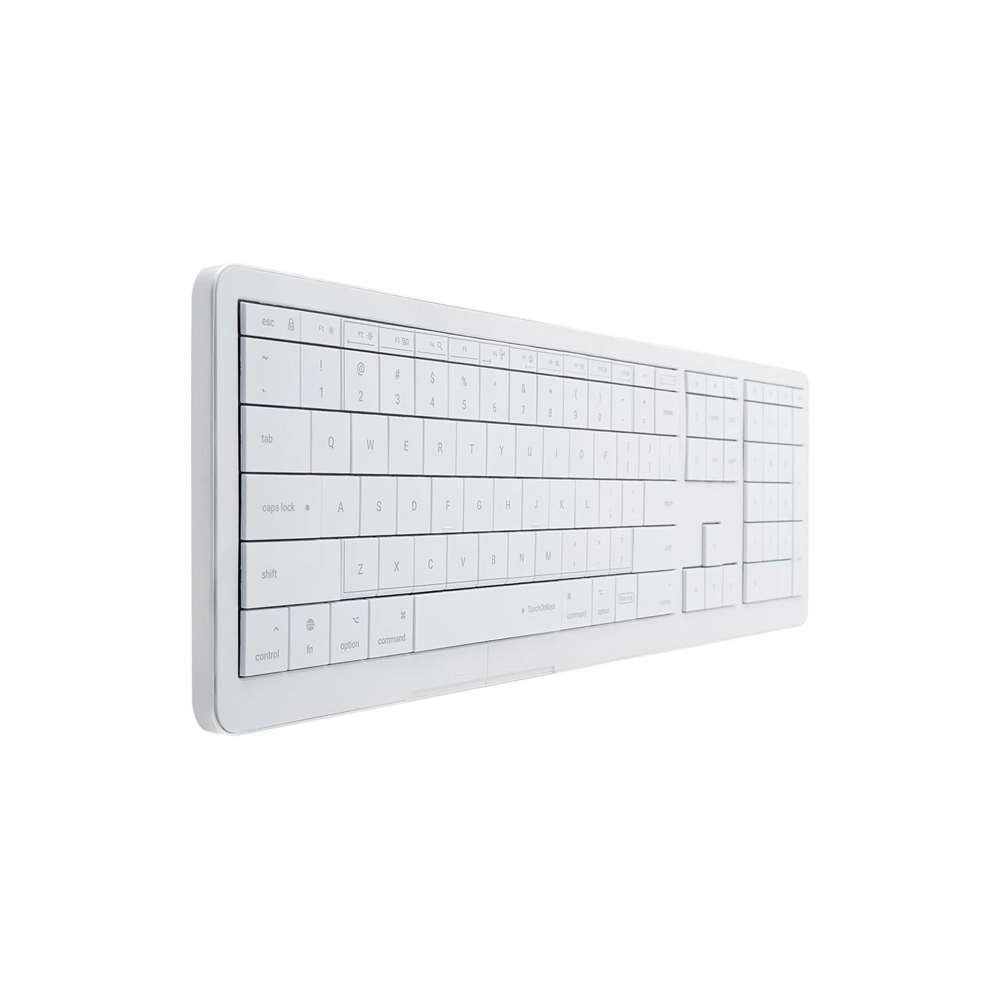 Clevetura CLVX 1 Touch-On-Keys AI Wireless Keyboard, ANSI US Mac layout, Scissor Switches, Aluminum Chassis, Interactive RGB, Ma