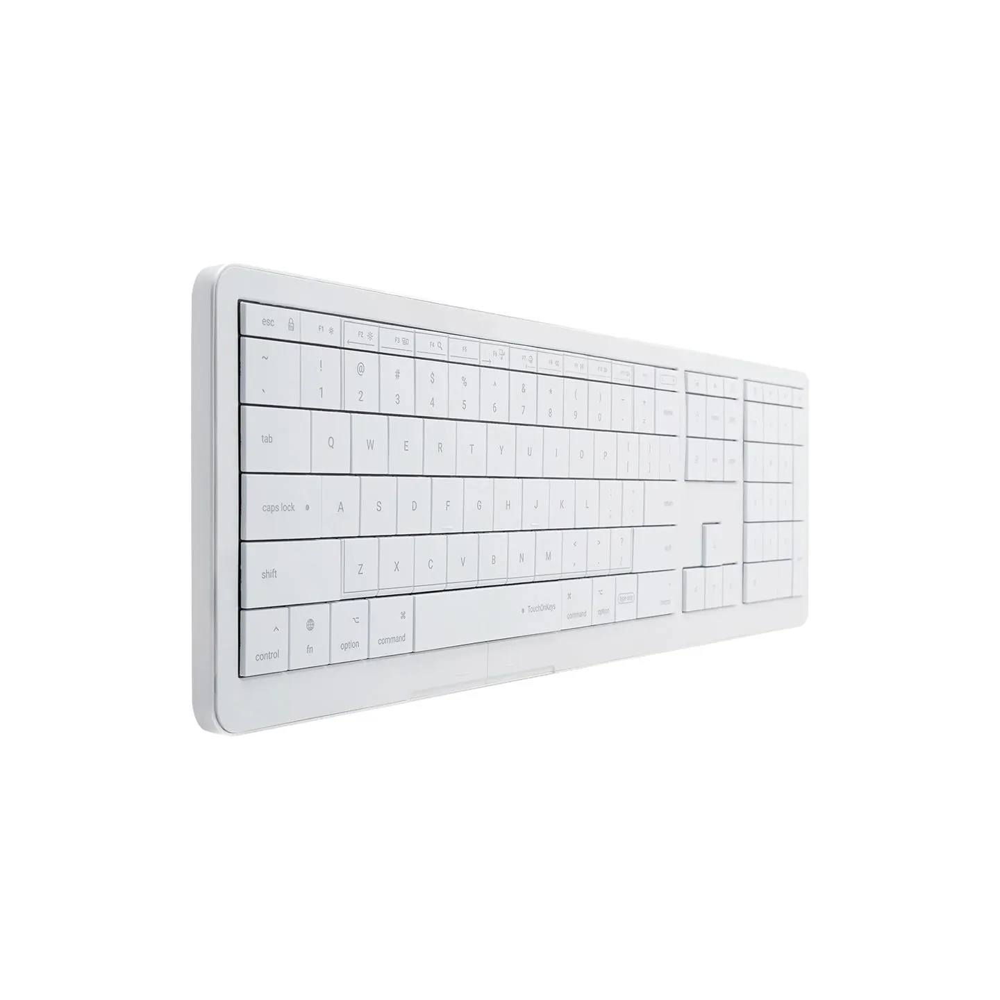 Clevetura CLVX 1 Touch-On-Keys AI Wireless Keyboard, ANSI US Mac layout, Scissor Switches, Aluminum Chassis, Interactive RGB, Ma