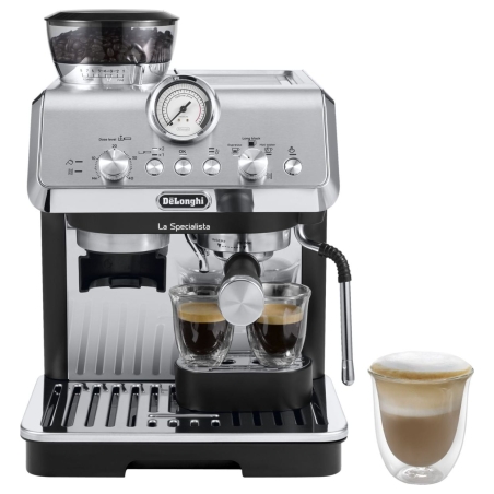 Delonghi Coffee machine | EC9155.MB | Pump pressure 15 bar | Built-in milk frother | Manual | Metal Black | 1400 W