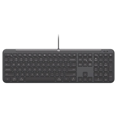 Logitech Signature Slim  K620 Wired Keyboard for Business - GRAPHITE - US INT'L - USB - N/A - INTNL-973 - USB-C
