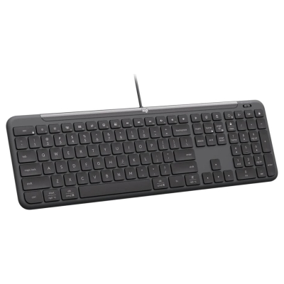 Logitech Signature Slim  K620 Wired Keyboard for Business - GRAPHITE - US INT'L - USB - N/A - INTNL-973 - USB-C
