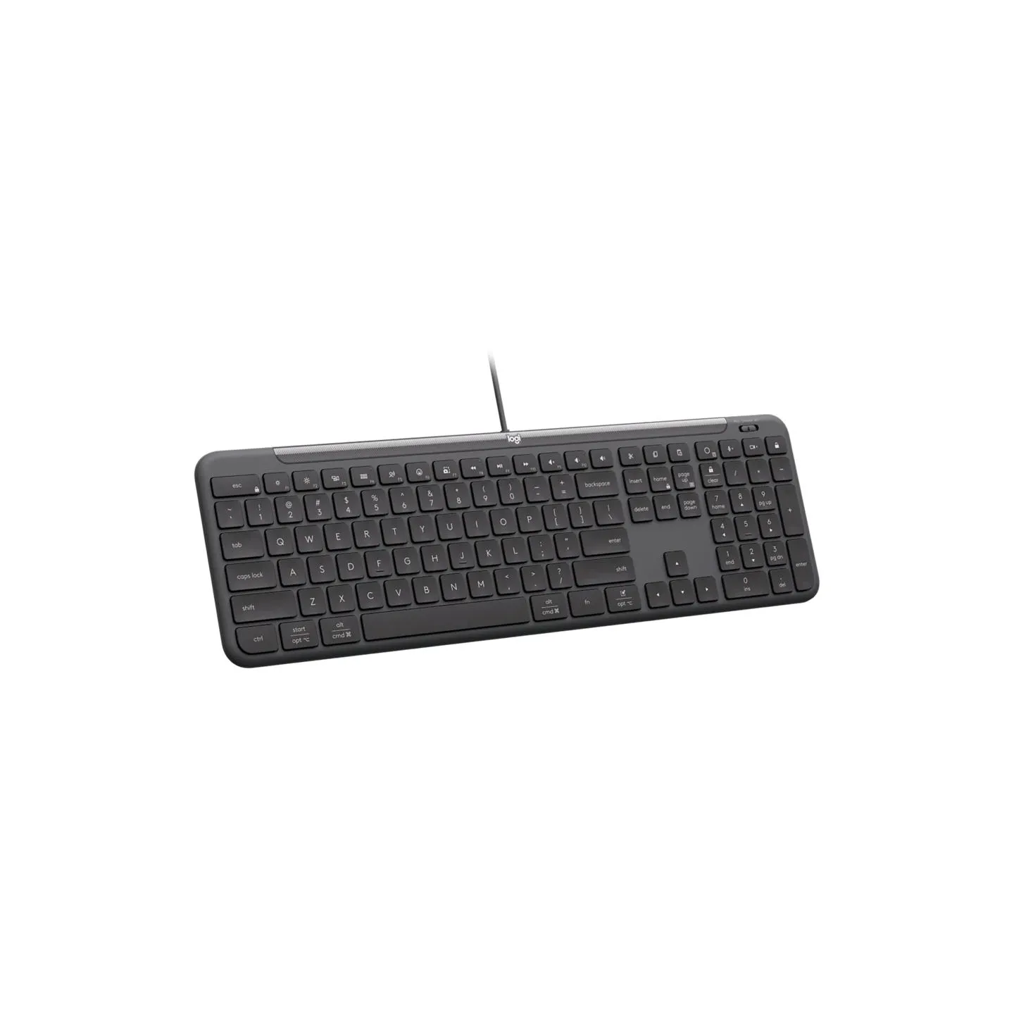 Logitech Signature Slim  K620 Wired Keyboard for Business - GRAPHITE - US INT'L - USB - N/A - INTNL-973 - USB-C