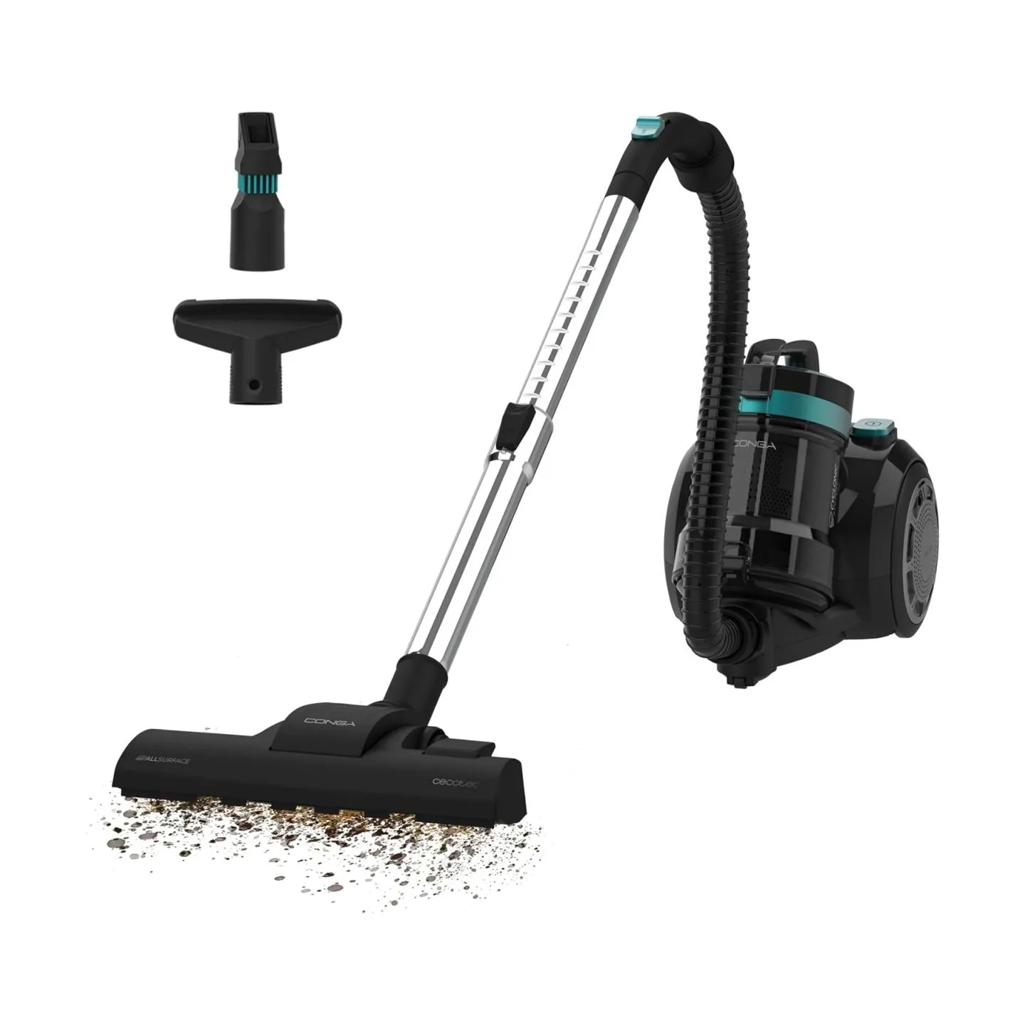 Cecotec Vacuum cleaner | The Conga Rockstar Cyclonic Plus | Bagless | Dust capacity 2 L | Power 800 W | Black