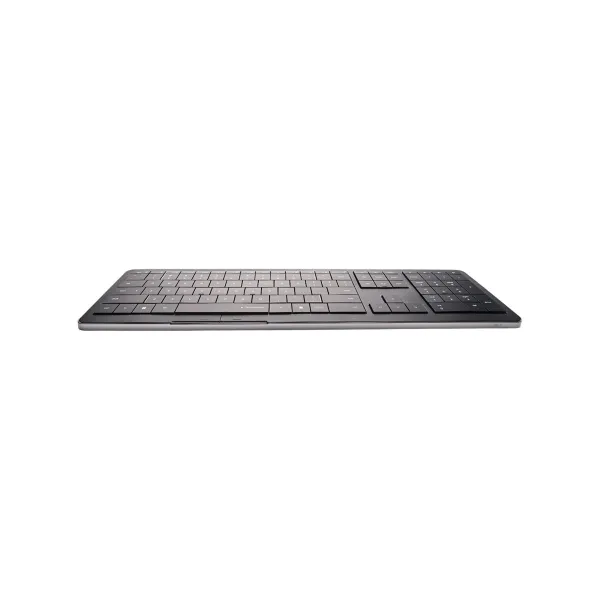 Clevetura CLVX 1 Touch-On-Keys AI Wireless Keyboard, ANSI US Windows Layout, Scissor Switches, Aluminum Chassis, Interactive RGB