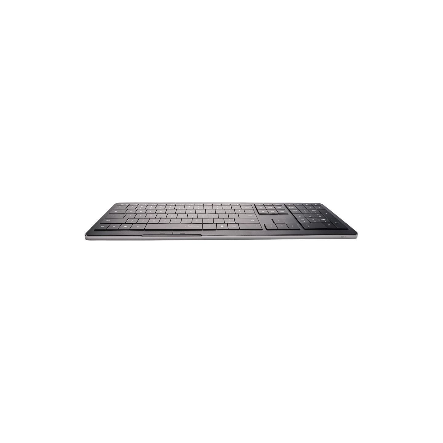 Clevetura CLVX 1 Touch-On-Keys AI Wireless Keyboard, ANSI US Windows Layout, Scissor Switches, Aluminum Chassis, Interactive RGB