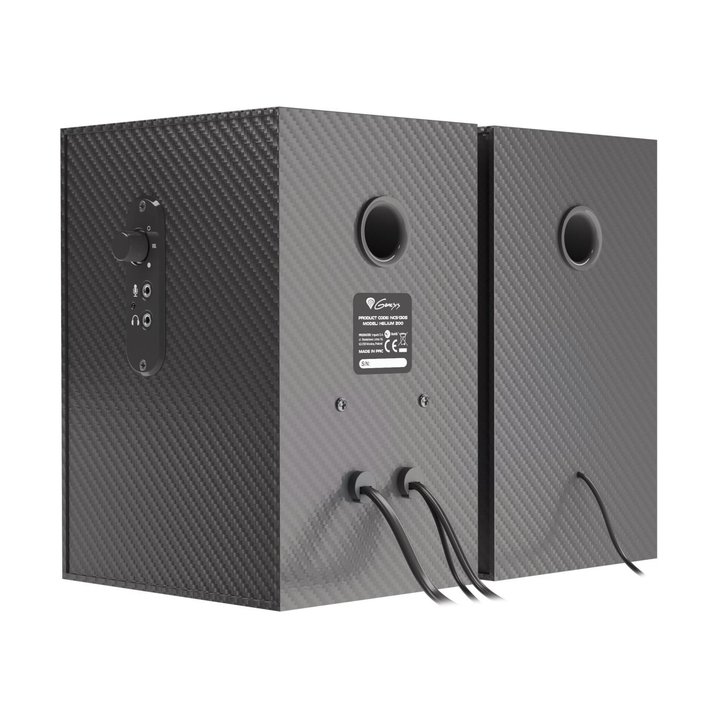 Genesis | Helium 200 | Black | 4 Ω | Gaming Speakers