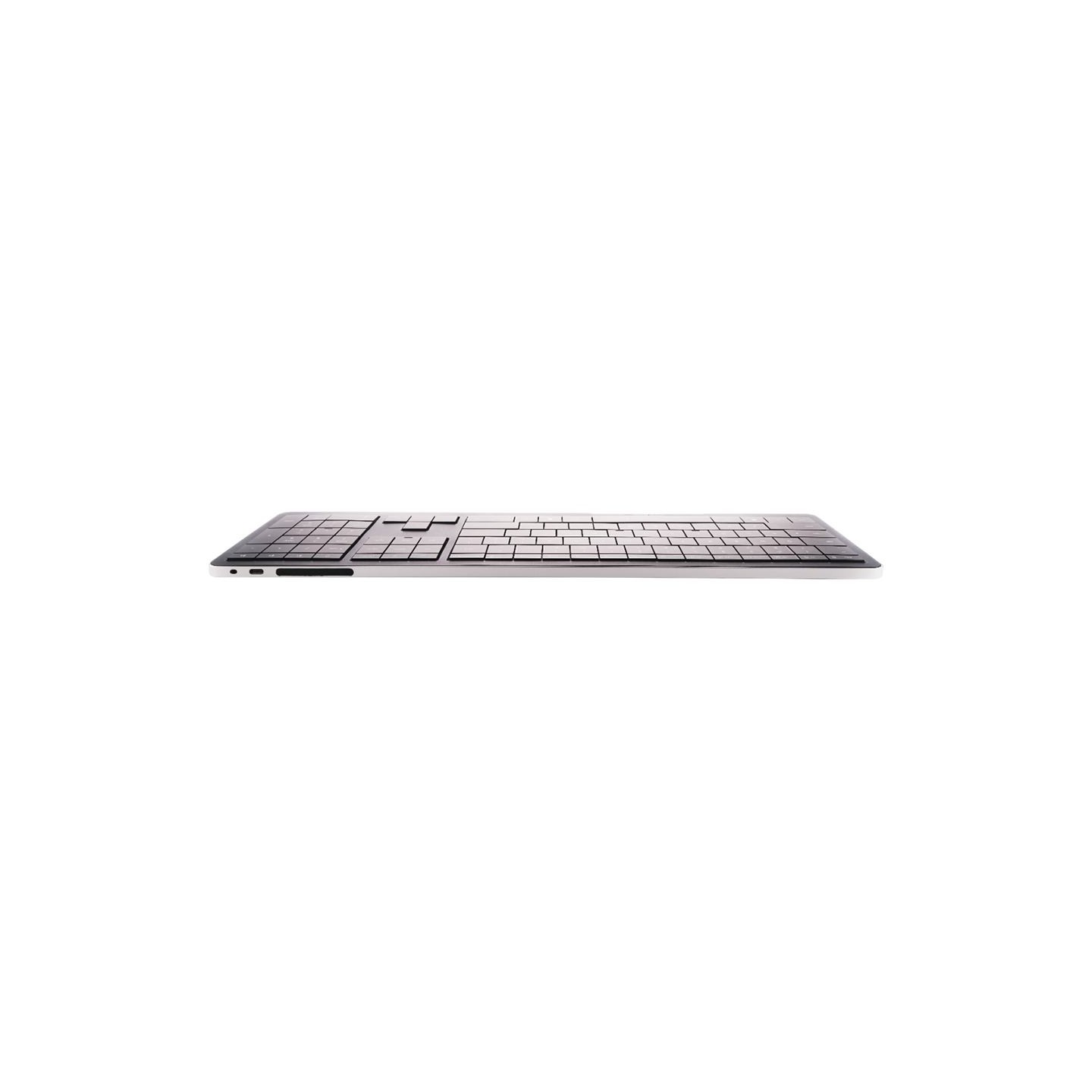 Clevetura CLVX 1 Touch-On-Keys AI Wireless Keyboard, ANSI US Windows Layout, Scissor Switches, Aluminum Chassis, Interactive RGB