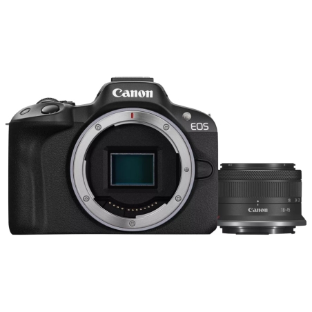 Canon | EOS R50 + RF-S 18-45mm F4.5-6.3 IS STM (SIP) | Megapixel 24.2 MP | Image stabilizer | ISO sensitivity (max) 32000 | Disp