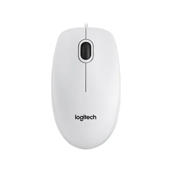 Logitech LOGI B100 Optical Mouse White USB OEM