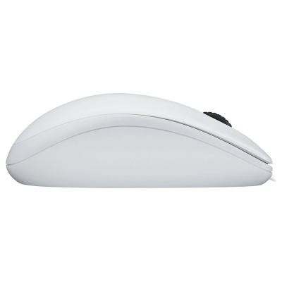 Logitech B100 Corded Mouse - WHITE - USB - B2B