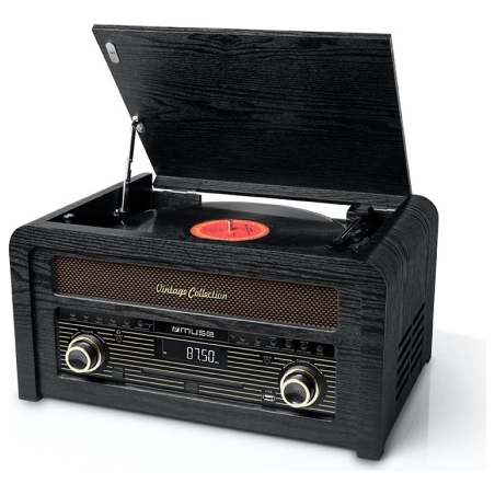 Muse | Turntable micro system | MT-115W | USB port | AUX in | CD player | FM radio | Wireless connection