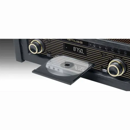 Muse | Turntable micro system | MT-115W | USB port | AUX in | CD player | FM radio | Wireless connection