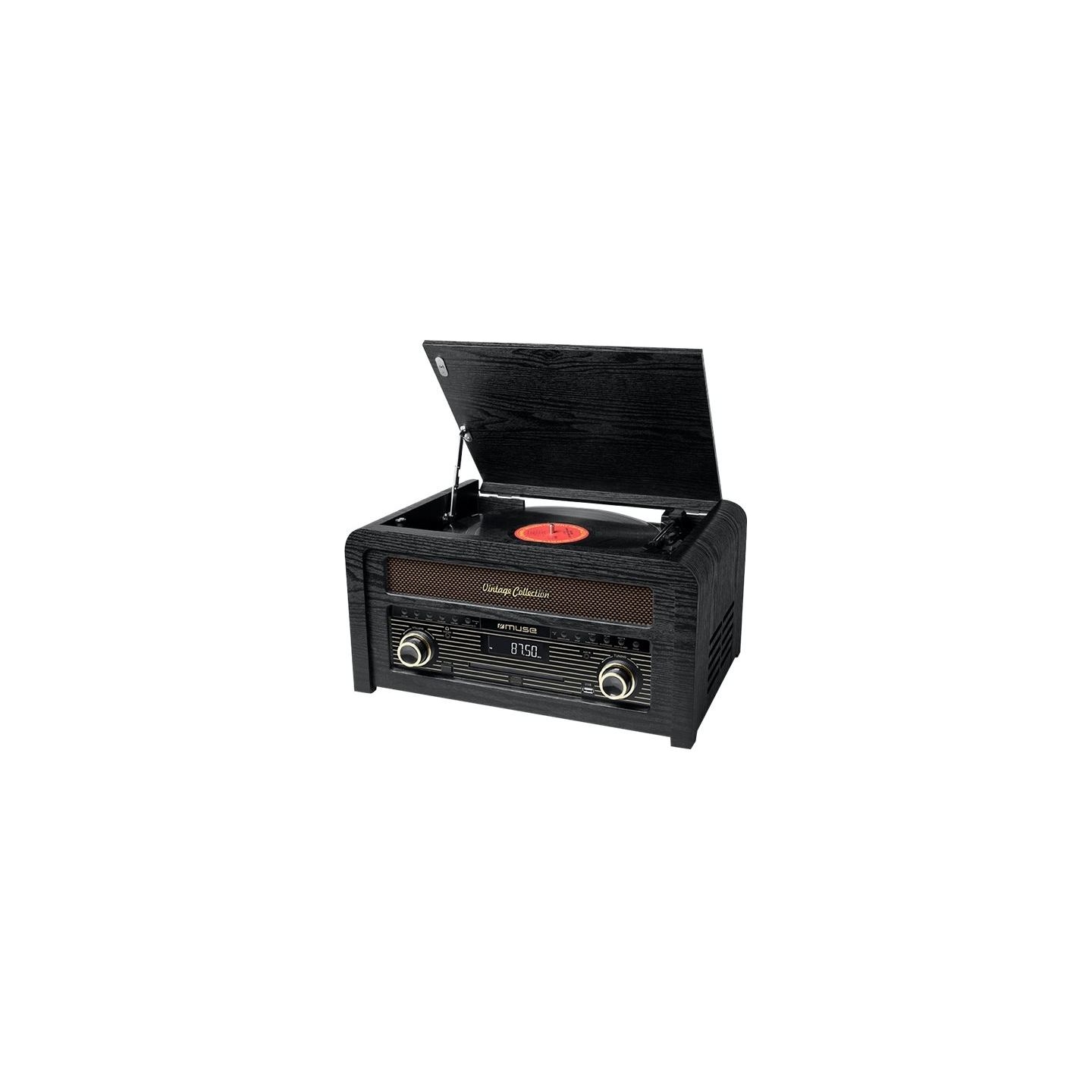 Muse | Turntable micro system | MT-115W | USB port | AUX in | CD player | FM radio | Wireless connection
