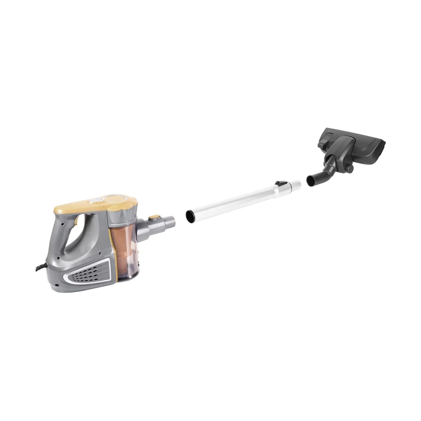 Adler | Vacuum Cleaner | AD 7036 | Corded operating | Handstick and Handheld | 800 W | - V | Operating radius 7 m | Yellow/Grey 