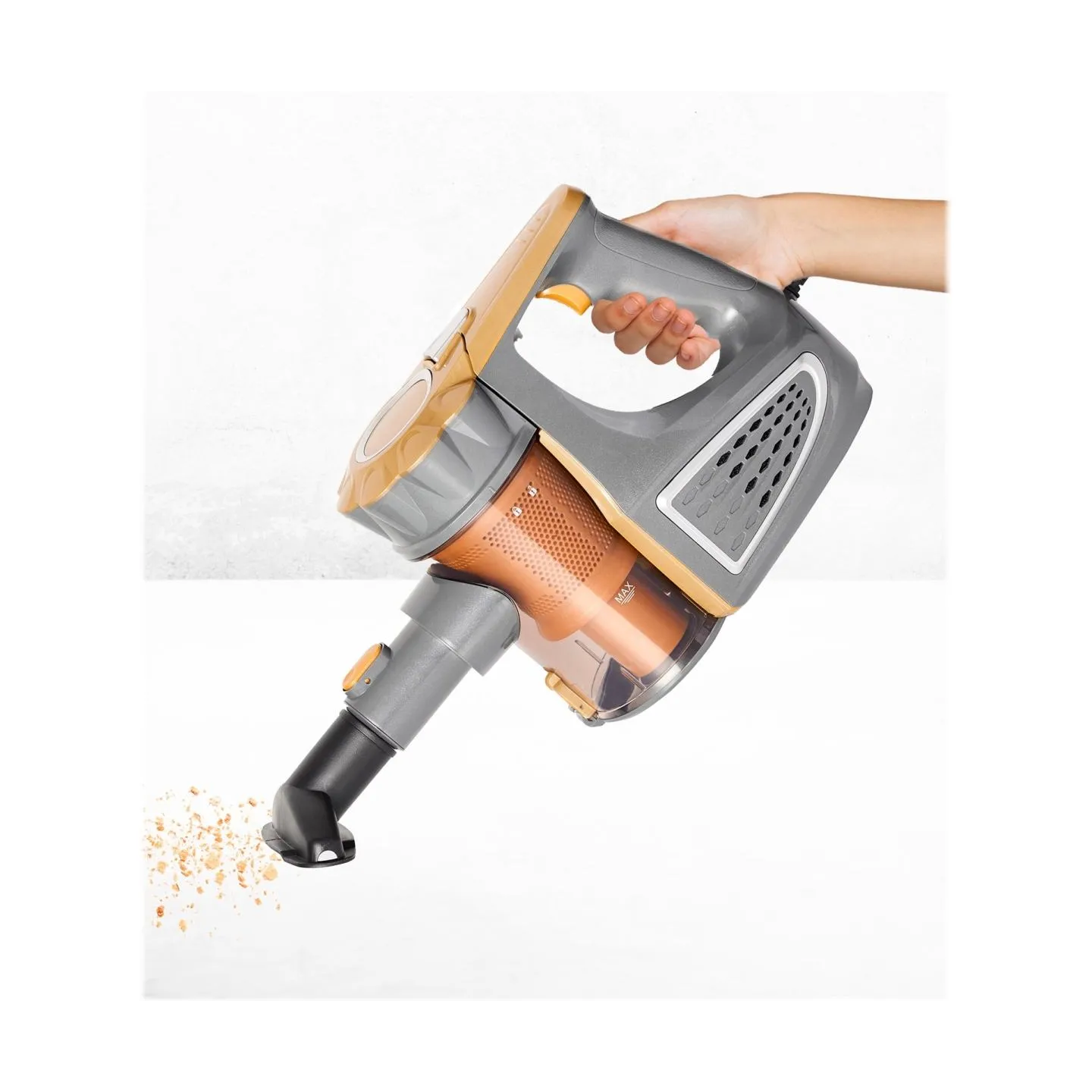 Adler | Vacuum Cleaner | AD 7036 | Corded operating | Handstick and Handheld | 800 W | - V | Operating radius 7 m | Yellow/Grey 