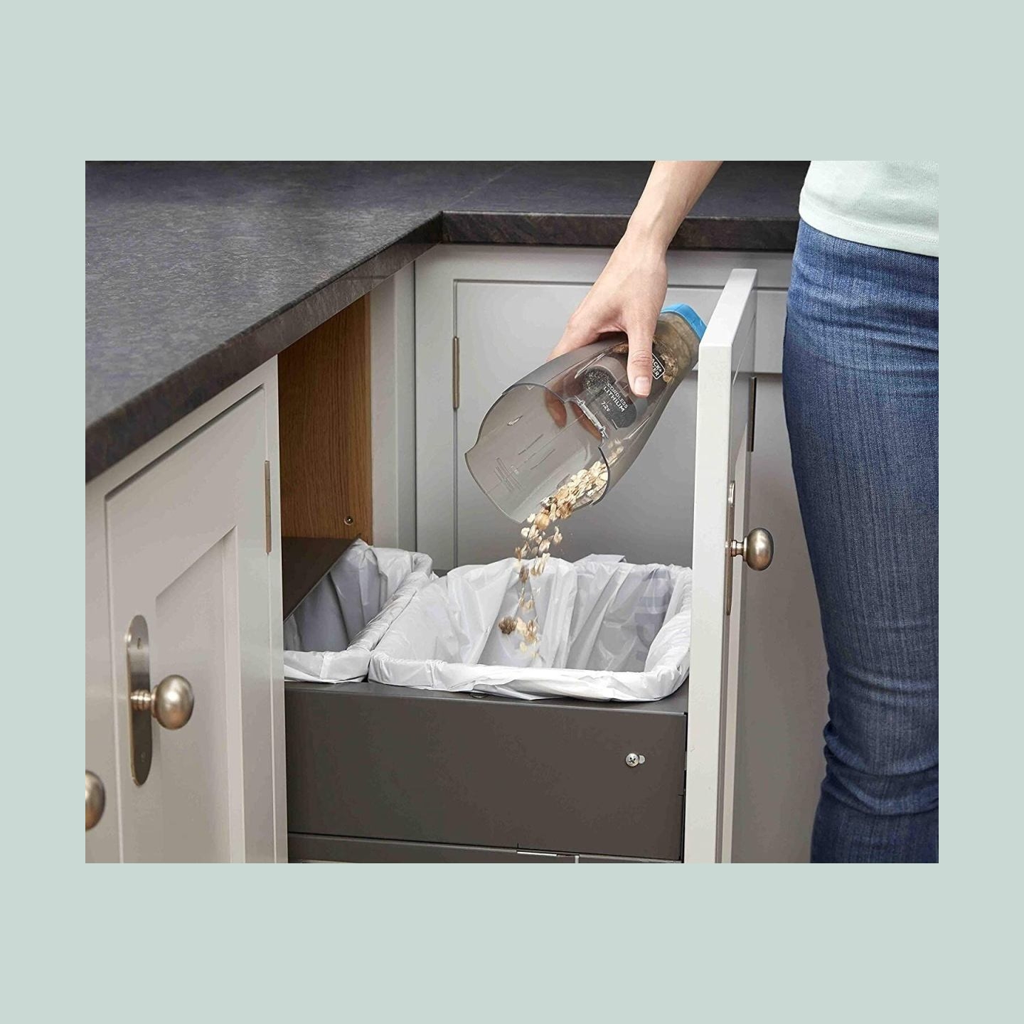 Black & Decker | Vacuum Cleaner | NVC215WA-QW | Cordless operating | 7.2 V | Blue/Gray